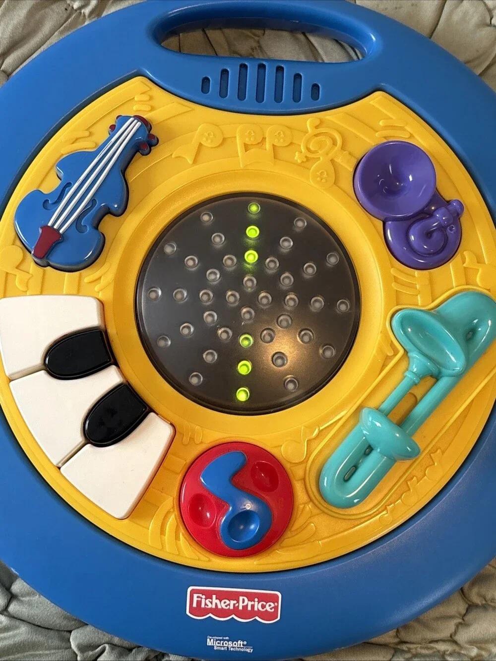 Fisher Price Intelli-Table Interactive Toy Lights Sounds 1999 - Tested Works